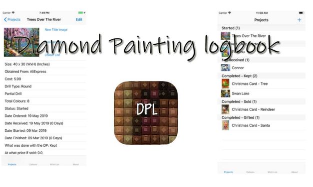 Diamond Painting logbook – app for Diamond Painting