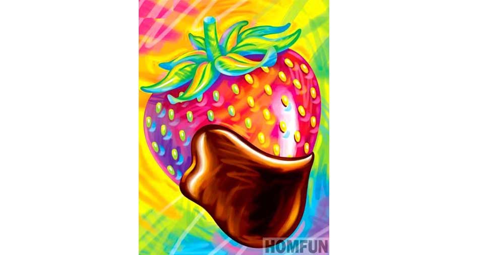 colorful strawberry