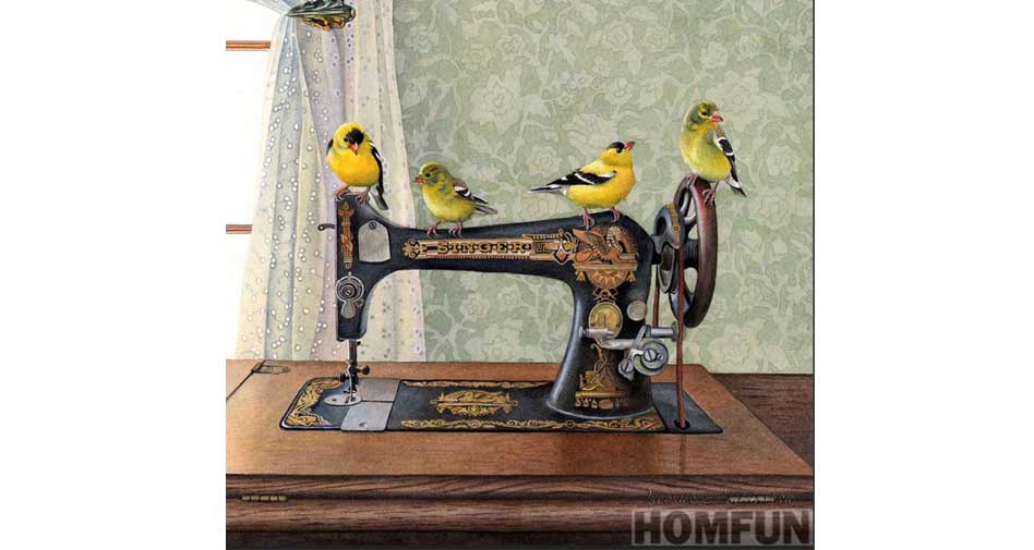 old fashioned sewing machine